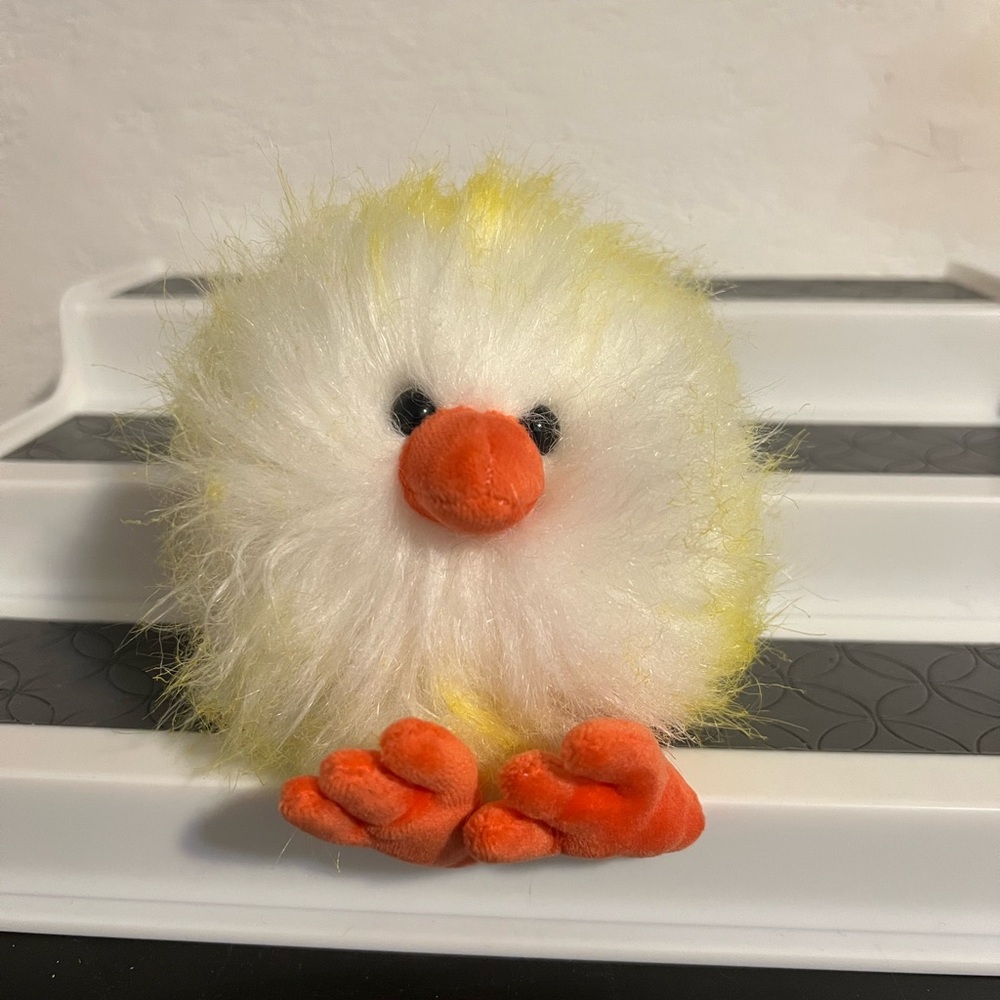 YELLOW & WHITE CRAZY CHICK JELLYCAT
